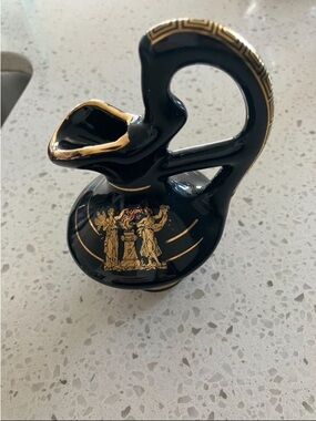 SH Hand Made in Greece 24K Gold Ceramic Accent